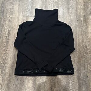 Nike Women's Black High-Collar Sweatshirt